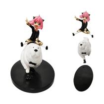 Figura De Ação Kawaii De 14cm SPYFAMILY Anya Com Cão Montado, Modelo De PVC, Brinquedo De Anime