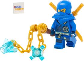 Figura de Ação LEGO Ninjago Jay Minifigura com Nunchakus 5 cm