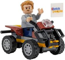 Figura de Ação LEGO Owen Grady Minifigura com Quadriciclo