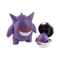 Figura De Ação Mewtwo Gengar Pikachu Pokémon Pokeball Modelo Móvel Portátil Ornamento Brinquedos