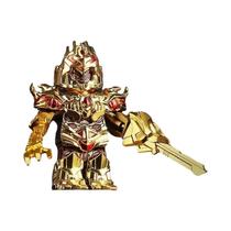 Figura De Ação Mini Optimus Prime Edição Ouro, Brinquedo De Blocos De Montar Transformável Para