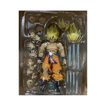 Figura De Ação Movível PVC De 17cm Do Son Goku Super Saiyan De Dragon Ball Z, Modelo De Anime
