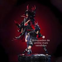 Figura De Ação Naruto Anime De 12,6 Polegadas, Estátua De PVC De Uchiha Itachi Sasuke, Modelo