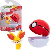 Figura de Ação Pokémon Fennekin e Pokebola Wave 7 Sunny