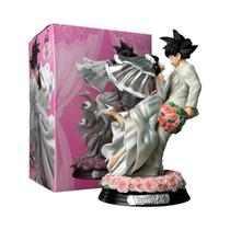 Figura De Ação PVC Colecionável Dragon Ball Z Son Goku E Chichi Em Casamento, Estátua De Casal De Figura De Ação PVC Colecionável Dragon Ball Z Son Goku E Chichi Em Casamento, Estátua De Casal De