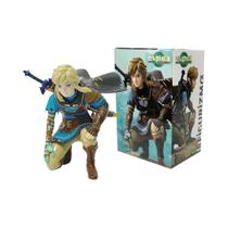 Figura De Ação PVC Do Zelda Link Em Posição De Agachamento, Decoração De Mesa Do Jogo Kingdom Tears