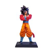 Figura De Ação PVC Dragon Ball Super Saiyan 4 Goku Vegeta Com Duas Cabeças 32cm 30cm Presente Para
