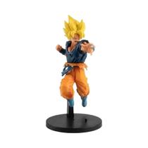 Figura De Ação PVC Goku Super Saiyan Em Posição De Combate De 22cm Para Crianças