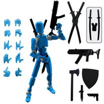 Figura de ação QAONIE Dummy13 14 cm Azul com Conjunto de Armas Figura de ação QAONIE Dummy13 14 cm Azul com Conjunto de Armas
