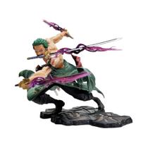 Figura de Ação Roronoa Zoro - One Piece - 10cm - 3 Lâminas