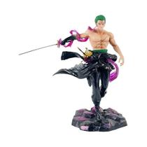 Figura de Ação Roronoa Zoro - One Piece - 20cm - 3 Lâminas
