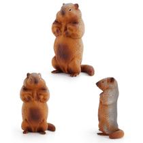 Figura de ação Sajy Groundhog Solid PVC Desktop Decorative Figura de ação Sajy Groundhog Solid PVC Desktop Decorative