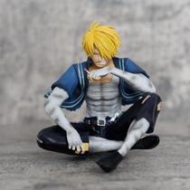 Figura De Ação Sanji De Uma Peça De 12cm, Danos De Batalha, Modelo De Pvc, Estátua, Decoração De