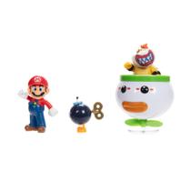 Figura de Ação Super Mario 410314 Mario & Bowser 6,5 cm