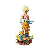 Figura De Ação Super Saiyan Goku Dragon Ball Z Com Cabeças Substituíveis E Base LED, Brinquedo Figura De Ação Super Saiyan Goku Dragon Ball Z Com Cabeças Substituíveis E Base LED, Brinquedo