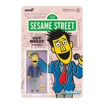 Figura de ação Super7 Sesame Street Reaction Guy Smiley Figura de ação Super7 Sesame Street Reaction Guy Smiley