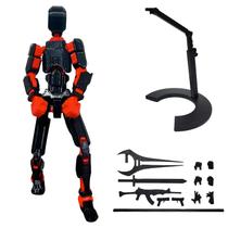 Figura de ação T13 montada com suporte, boneco impresso em 3D 13