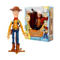 Figura de Ação Woody - Toy Story 40cm - Com Som e Frases em Inglês