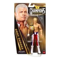 Figura de ação WWE Cody Rhodes 6 polegadas com cinturão de campeonato