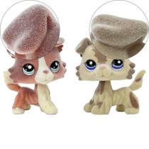 Figura de animal flocada de brinquedo Collie Great Dane Dachshund Cat