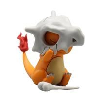 Figura De Anime Charmander De 9cm Com Capacete Cubone Modelo Estátua Gk Decoração De Mesa Para