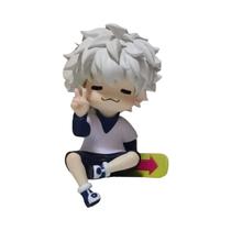 Figura De Anime Chibi Killua Zoldyck Hunter X Hunter Estilo Gato Mini Estátua Ornamento De Mesa