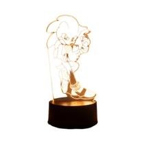 Figura De Anime Do Sonic, O Ouriço, Com Luz Noturna LED 3D, Luminária De Mesa Fofa Para Quarto,