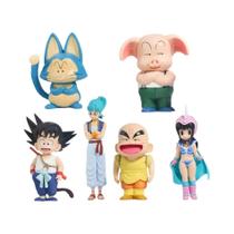 Figura De Anime Dragon Ball Z Goku Krillin Chichi Bulma 10-20cm Modelo Colecionável Brinquedo