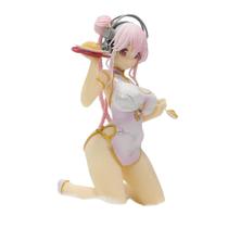 Figura de anime, estátua, brinquedo, Super Sonico Cheongsam, 17 cm, PVC Figura de anime, estátua, brinquedo, Super Sonico Cheongsam, 17 cm, PVC