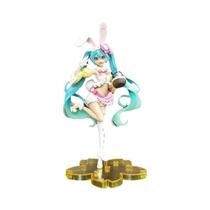 Figura De Anime Hatsune Miku De 23CM, Boneca Kawaii Com Orelhas De Coelho Em PVC, Presente De Natal
