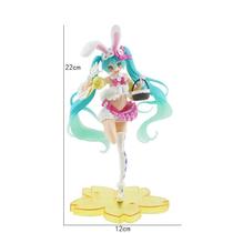Figura De Anime Kawaii Hatsune Miku, Modelo Em PVC, Presente De Aniversário Para Subcultura De Moda Figura De Anime Kawaii Hatsune Miku, Modelo Em PVC, Presente De Aniversário Para Subcultura De Moda