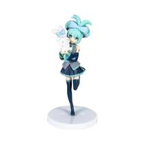Figura De Anime Kawaii Hatsune Miku Sakura Ver. Com Capuz E Guarda-Chuva, 19-23cm, Ornamento De