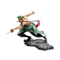 Figura De Anime Roronoa Zoro De 21cm One Piece Modelo De Ação GK Sa-maximum Com Três Espadas