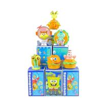 Figura De Anime Spongebob Patrick Star Squidward Tentacles Crab Burger Brinquedo Em Caixa Surpresa