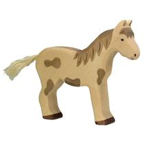 Figura de brinquedo Holztiger Horse Standing Spotted