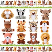 Figura de Brinquedo Skylety 12pcs Mini Animais de Pelúcia Safari 10cm Figura de Brinquedo Skylety 12pcs Mini Animais de Pelúcia Safari 10cm