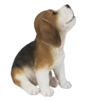Figura de cachorro de Beagle aullando Hi-Line Gift Ltd de poliresina