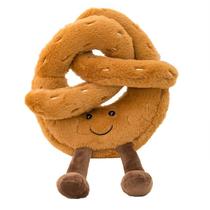 Figura de desenho animado de pelúcia Pretzel Crossant Toast Bread Doll Figura de desenho animado de pelúcia Pretzel Crossant Toast Bread Doll