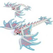 Figura de Dragão Impressa em 3D EIAGUREY 18 cm com Asas Móveis