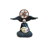 Figura de escultura Witch Life Wheel Resin Halloween 15cm Figura de escultura Witch Life Wheel Resin Halloween 15cm