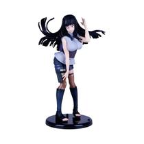 Figura de Hinata Naruto 20cm - 2ª Geração - Boneca Anime com Cabelo Longo para Decoração