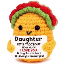 Figura de Juguete Jettryran Mini Taco de Crochet Regalo para Hija 7cm Figura de Juguete Jettryran Mini Taco de Crochet Regalo para Hija 7cm