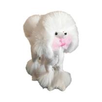 Figura De Pelúcia De Poodle Rosa, Brinquedo De Simulação De Cão, Decoração Para Casa, Presente Para