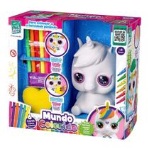 Figura de Pintar - Mundo Colorido - Unicórnio Cofrinho - Super Toys Figura de Pintar - Mundo Colorido - Unicórnio Cofrinho - Super Toys