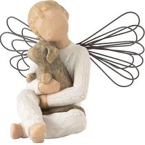 Figura de resina Angel Of Friendship com desenho gravado à mão Figura de resina Angel Of Friendship com desenho gravado à mão