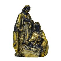 Figura de resina da Sagrada Família para presépio de 12 cm em estilo vintage Figura de resina da Sagrada Família para presépio de 12 cm em estilo vintage