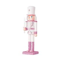 Figura De Soldado Quebra-Nozes De Natal De Madeira De 30cm, Brinquedo Artesanal Para Decoração De