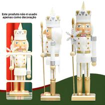 Figura De Soldado Quebra-Nozes De Natal Em Madeira De 36CM, Brinquedo Artesanal Para Decoração De Figura De Soldado Quebra-Nozes De Natal Em Madeira De 36CM, Brinquedo Artesanal Para Decoração De