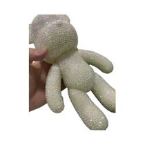 Figura De Urso De Cristal DIY Com Adesivo De Strass E Glitter Para Decoração De Mesa