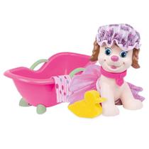 Figura de Vinil - Esquadrão Pet - Banho - Cachorrinha - Super Toys Figura de Vinil - Esquadrão Pet - Banho - Cachorrinha - Super Toys